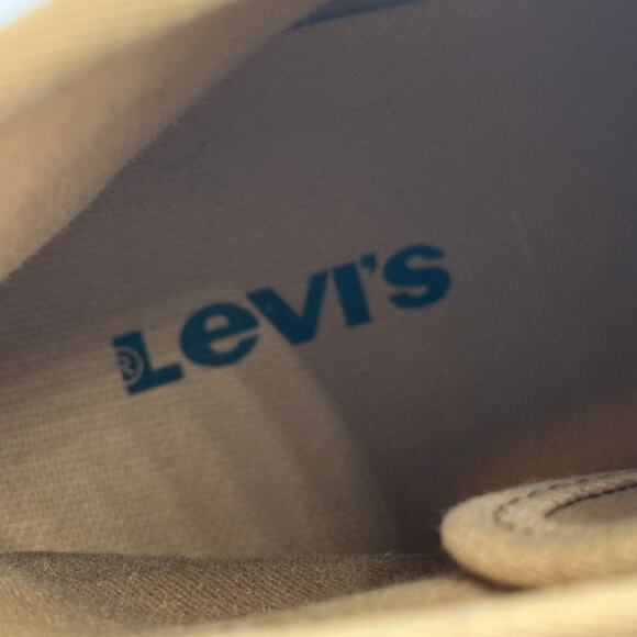 Levi's Hayley Tan Heavy Canvas Casual Lace Up Platform Ankle Boots Womens Size 9 - Picture 11 of 12